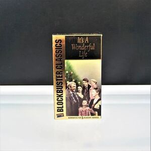 It's A Wonderful Life VHS Tape 1992 Movie Blockbuster Classics James Stewart
